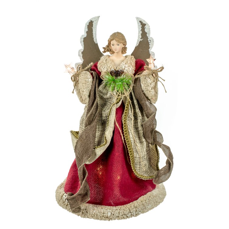 Serene and angelic Vintage Angel tree topper or statue Hard Plastic shops